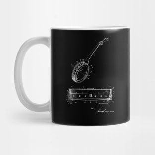 Banjo Vintage Patent Drawing Mug